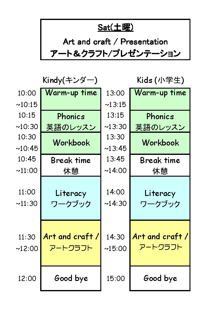 新潟の時間割表